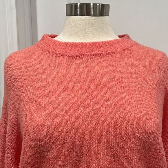 New! JOIE Wool Blend Namio Sweater Button Detail Color: Rose Size Large - Picture 4 of 15